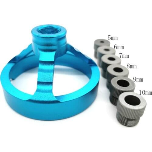 Vertical Drill Guide Fixture 5/6/7/8/9/10mm Aluminum Alloy Straight Corner Round V Drill Punch Locator Woodworking Tool
