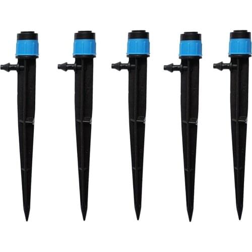 5Pcs 360 Degrees Adjustable yong quan Drippers Garden Agriculture Greenhouse Irrigation System Watering Stake Sprinkler