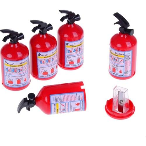 1 pc pencil sharpener fire extinguisher shape student stationery for kids prizes