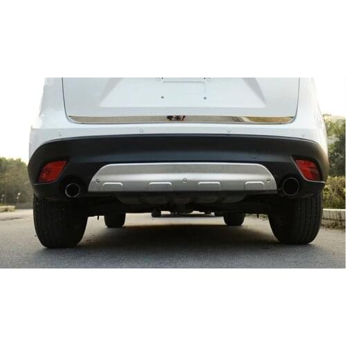 2pcs Stainless steel for Mazda CX-5 CX5 2012 2013 2014 2015 2016 Front and Rear Bumper Skid Protector Plate cover year