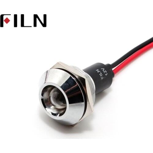 22mm LED Metal Indicator warning Light Signal Lamp 3V 5V 6V 9V 12V 24V 110V 220V Red Yellow Blue Green White Pilot