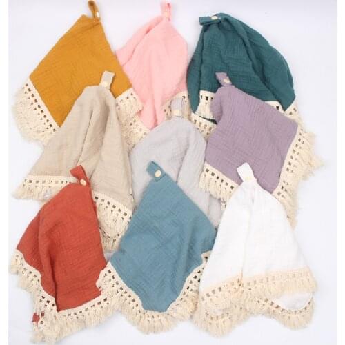 45x45cm Baby Soft Organic Cotton Bibs Muslin Cartoon Printing Swaddle Wrap Newborn Blankets Bath Burp Cloth Towel Wrap