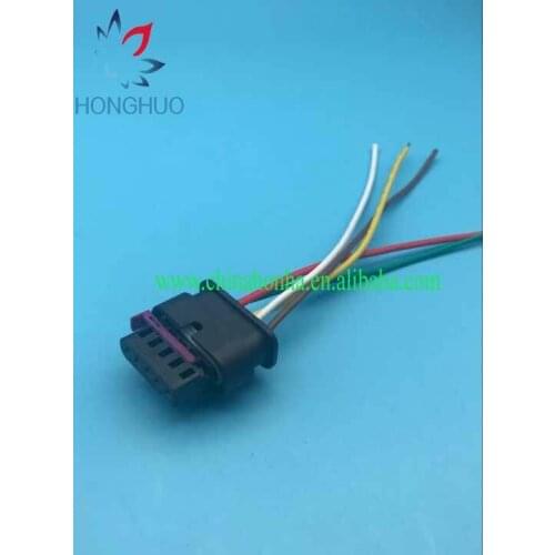 5 Pin/Way Nitrox Sensor Plug Mass Air Flow Sensor Meter MAF Connector Socket With Pigtail 4F0 973 705