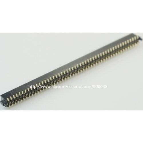 5 pcs 2x50 P 100 pin 1.27mm Pin Header Female with Pegs dual row straight SMT / SMD PCB surface Mount Rohs Lead free