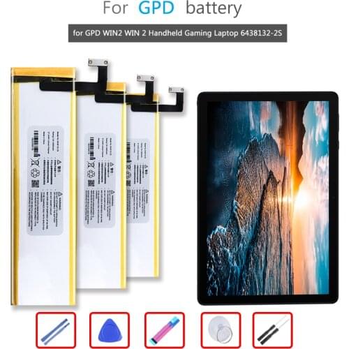 Battery 7800mAh For GPD WIN2 WIN 2 Handheld Gaming Laptop 6438132-2S Tablet Li-ion Bateria