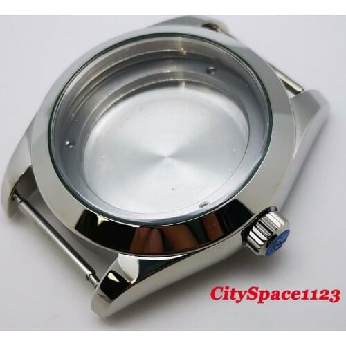 40mm Stainless steel Sapphire glass automatic men watch case fit ETA 2836,Miyota 8215 DG2813 Movement