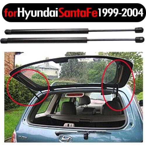 2pcs Auto Lift Support Rear Window Glass Gas Struts for Hyundai Santa Fe Sport Utility 2001-2006 17.14 inch Rear Left&Right