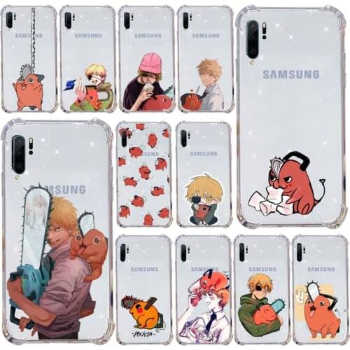 Anime Chainsaw Man Cartoon Phone Case Samsung s9 s10 s20 Huawei honor P20 P30 P40 xiaomi note mi 8 9 pro lite plus mobile bags