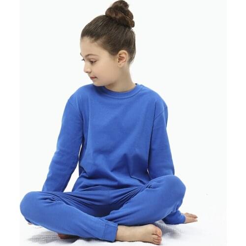 2-12Years Baby Boys Candy Color Cotton Solid Pajamas Childrens Sleepwear Homewear Baby Nightwear Kids Pyjamas Boys Clothes