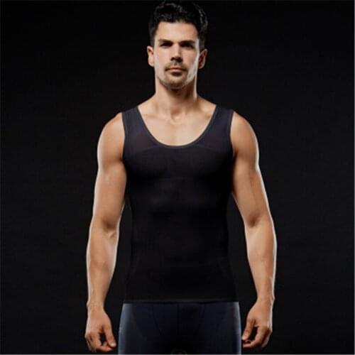 Fitness Body Shaper Body Building Black/White Shaperwear Running Vest Slimming Control O-Neck Corset Stetch High Quality Shaper