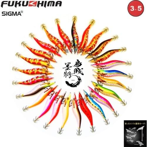 Luminous wood shrimp squid hook lure squid fishing bait big tail squid octopus ink bait EGI