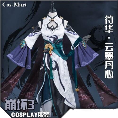 Hot Game Honkai Impact 3 Fu Hua Cosplay Costume Fashion Cheongsam Ancient Style Female Activity Party Role Play Clothing S-XL