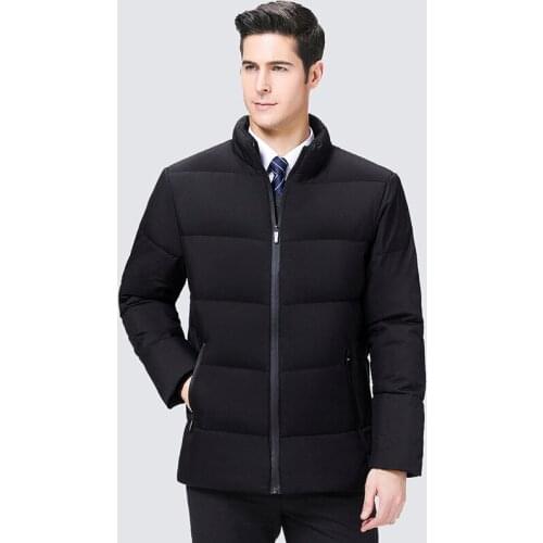 2020 Spring Autumn Warm Mens Fashionable Jacket Parka Size Large 4XL 80% White Down Jacket Coat for Men Light Casual Outerwear