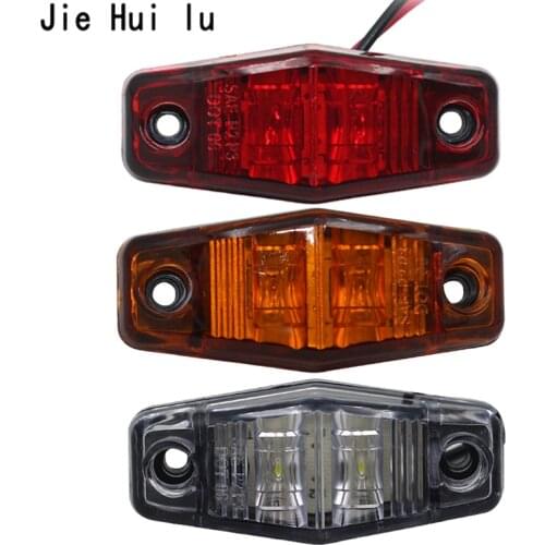 Hot Selling 1 PCS 2LED 2 LED Side Marker Clearance Light Lamp Car Truck Trailer Caravan 10-30V