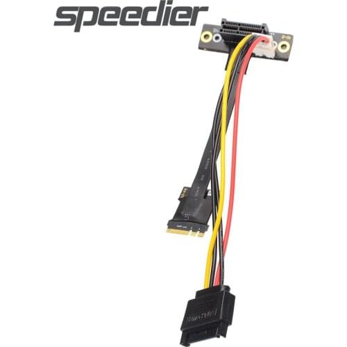 M.2 WiFi A&E Key A+E NGFF To PCI-e X1 Riser Extender Adapter Ribbon Gen3 Cable Extension Cord For PCIE 1x Speed M2 Riser Cards
