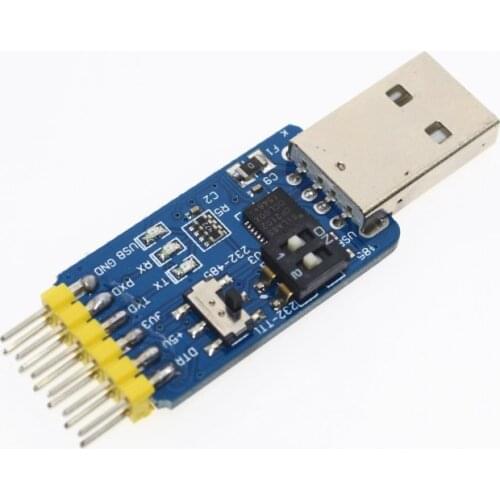 6 in 1 CP2102 USB to TTL 485 232 Huzhuan 3.3V / 5V compatible Six multifunction serial module