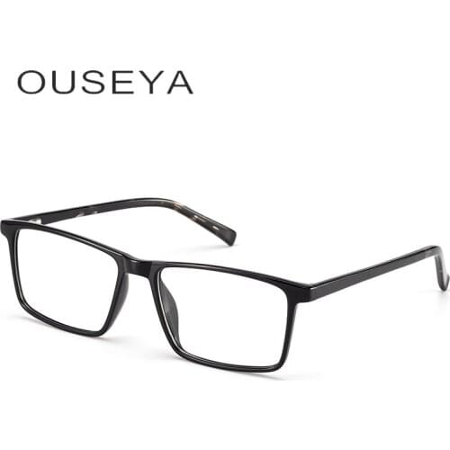 TR90 Glasses Frame Men Square Clear Optical Myopia Prescription Eyeglasses Frames #LS8018
