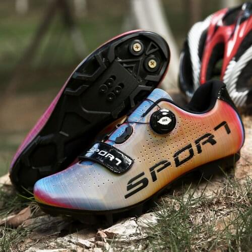2021 New Style MTB Cycling Shoes Men Breathable Racing Road Bike Shoes Self-Locking Professional Bicycle Sneakers Sports Shoes