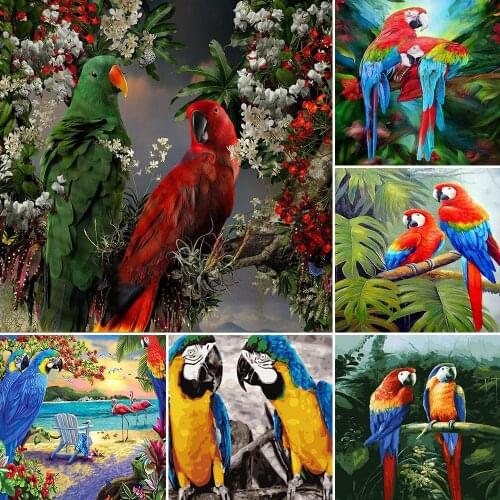Animal Bird DIY 11CT Embroidery Cross Stitch Kits Needlework Craft Set Cotton Thread Printed Canvas Home Decoration For Room