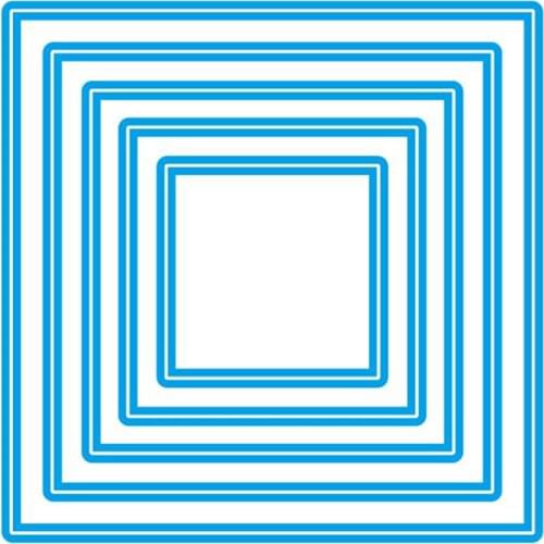 2020 New Square Frame Nesting Layered Metal Cutting Dies For Cut Paper Making Album Greeting Card DIY Scrapbooking NO Stamp Sets