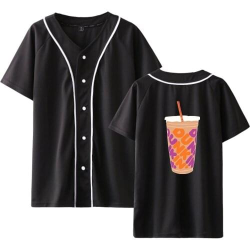 New Ice Coffee Splatter Baseball T Shirt Men Women T-shirt Charli Damelio Merch Fashion Tshirt Brand Costume Tracksuit Tops