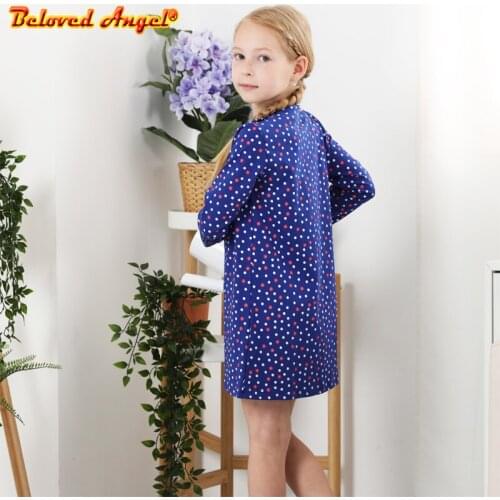 Girls Dresses Toddler Autumn Party Dress For Girls Winter Long Sleeve Cotton Kids Dress For Girls 3-8 Years Children Clothing