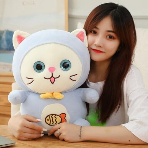Hot 2020 New Nice 1pc 35cm/45cm Mini Cute Plush Cat Toys Stuffed Plush Animals Cartoon Cat Doll Toys Kids Toys Girls Gifts