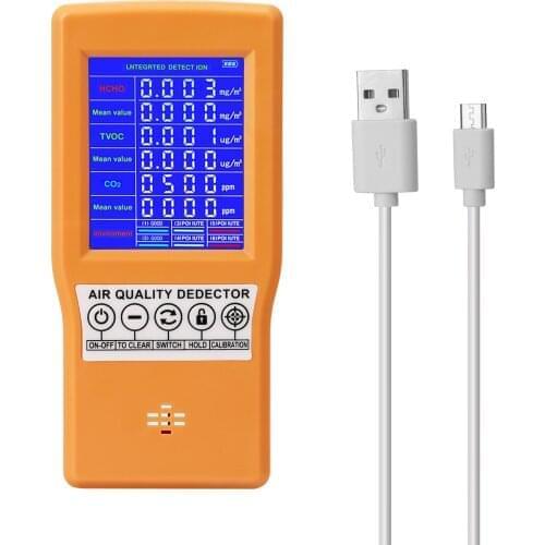 Protable Carbon Dioxide Detector Air Quality Meter Monitor Gas Analyzer Reliable Digital CO2 Sensor Meter CO2 Meter CO2 Detector