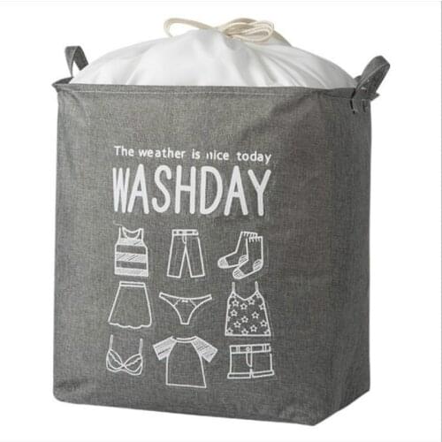 Folding Laundry Basket Round Large Capacity Storage Home Bin Bag Large Hamper Collapsible Clothes Toy Basket Bucket Organizer