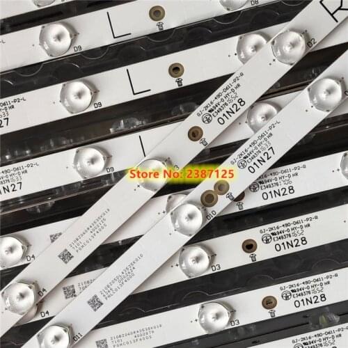 LED Strip For Phil Ips 49" TV 49PUT4900 49PUF6701/T3 GJ-2K15-XM-D2P5C1-490-D611-C1 49puh4900/88 EVTLBM490E060 TPT490U2-EQYSH