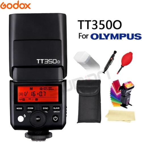 GODOX Flash TT350O Mini Flash Light 2.4G Wireless HSS TLL 1/8000s Master Speedlite Flash For Olympus Panasonic Lumix Camera+gift