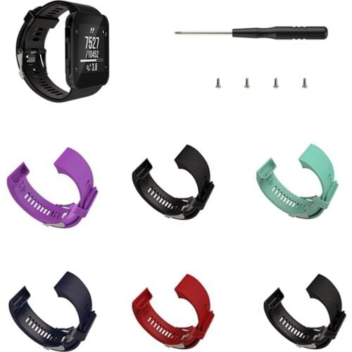 XBERSTAR Replacement smart watchband Silicone wristband with tool Bracelet Strap for Garmin Forerunner 35 GPS Running Watch