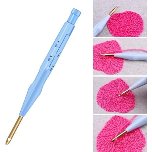 1PCS Plastic Punch Needle Embroidery Pen Set Adjustable Punch Needle Weaving Tool Interchangeable Punch Needle Dropshipping