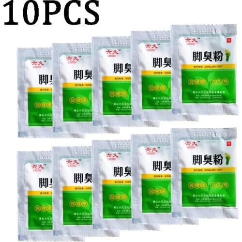 10pcs Deodorant Foot Bath Powder Deodorant Foot Sweat Foot Antipruritic Foot Odor Sweat Foot Bath Powder Footwear Deodorant