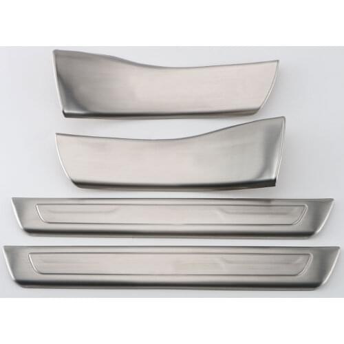 4pcs Stainless Steel Inner Door Sill Scuff Plates Entry Guards Cover Panel Trim For Grand Cherokee 2011-2016 Car Covers