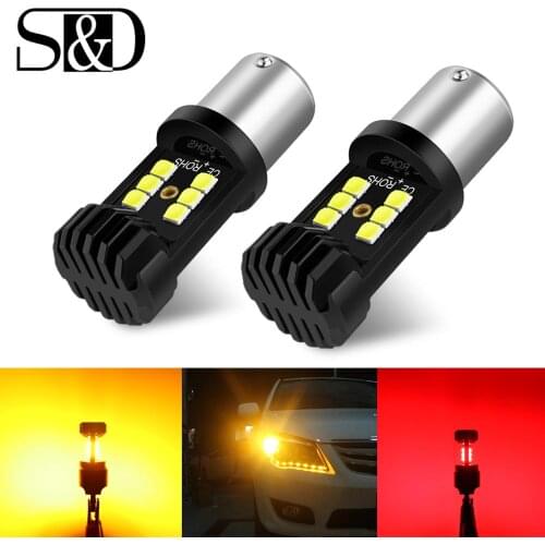 2Pcs Car Lights BA15S 1156 P21W led Bulbs BAU15S PY21W BAY15D 1157 P21/5W 7443 T20 W21/5W R5W Turn Signal Parking Reserve Lamps