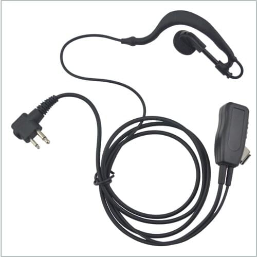 Hot Sale M Plug G-hook Headphone Earpiece with finger PTT for Motorola CP200 CT450 P040 GP68,Hytera TC-500, PX-508,Kirisun S780
