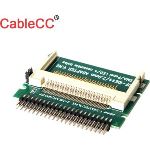 Jimier CY Cable CF Compact Flash IDE 44 Pin Male to CF Compact Flash Male Adapter Connector