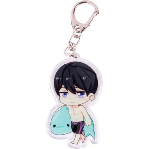 Hot Selling Anime FREE! Ackley Double-sided Silver Pendant Key Chain Accessories Cute Keychain for Men Women Wholesale