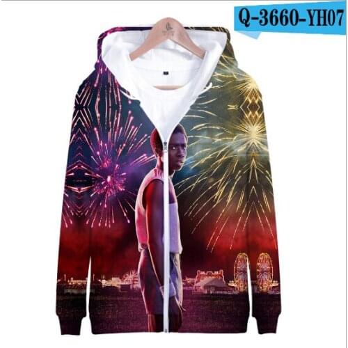 Hot sell Series Stranger Things Zipper Hoodies Jackets Casual Brand kids Pullovers Fashion Men/Women Sweatshirts Coats