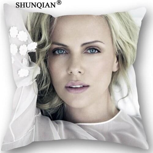 Best Charlize Theron Pillowcase Wedding Decorative Pillow Cover Custom Gift For (Two Sides) Printed Pillow Cases 18-315