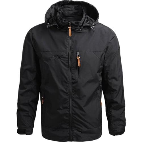 2020 Spring and Autumn Mens Jacket Trendy Mountaineering Jacket Windproof and Wrinkle Outdoor Jogger Casual Sports Jacket Mens