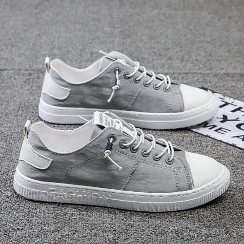 Mens Shoe 2021 New Type Canvas Shoe Mens Korean Casual Shoe Fashion Board Shoe Breathable Umbrella Cloth Shoe