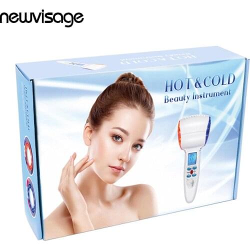 New Hot Cold Hammer LED Photontherapy Beauty Machine Cryotherapy Skin Rejuvenation Anti-aging Skin Care Face Lifting Spa Device