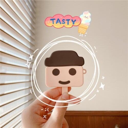 New cute 3D Ice Cream popsicle Silicone Case For Apple AirPods 1/2 Wireless bluetooth Earphone Headset cover Airpods pro 3 Box