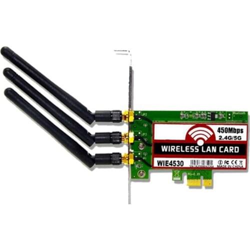 PCI-E WiFi Network Card 450Mbps 2.4G&5G Dual Band Network Card WIE4530 Main Control Desktop Wireless Network Card