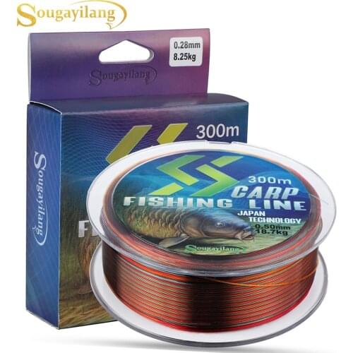Sougayilang Saltwater Freshwate 150M Nylon Fishing Line 0.18-0.5 Super Strong River Lake Fishing Line Fishing Tackle For Carp