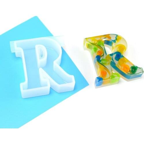 Letter Silicone Molds DIY Epoxy Resin Molds Handmade Crystal Glue Mold Household Innovative Mold for Home Ornament