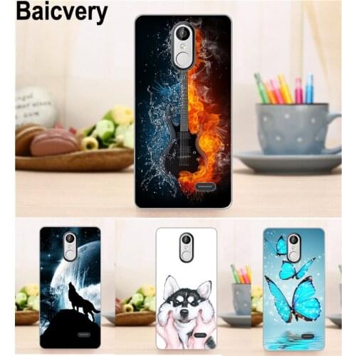 Silicon Soft TPU Case for Bravis A504 Trace Animal Flower Pattern Cover for Bravis A 504 Trace Fundas Coque