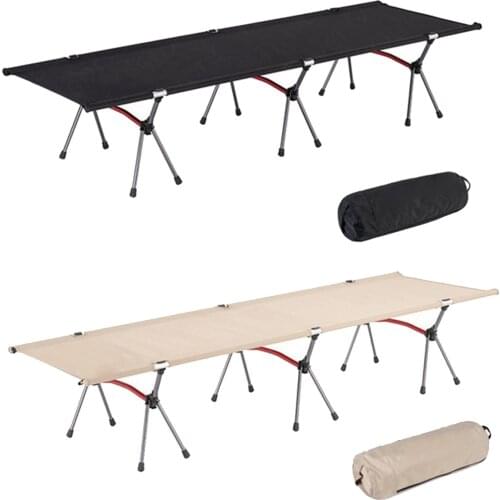 190cm/75'' Folding Camping Cot Outdoor Heavy Duty Foldable Bed Hiking Cots
